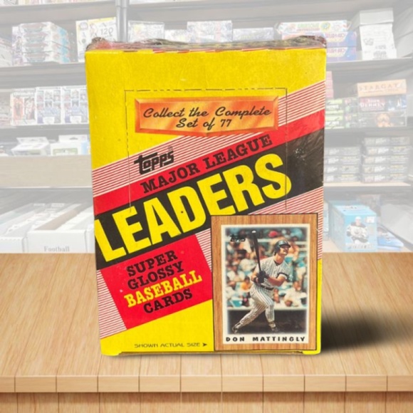 1987 Topps Baseball Major League Leaders Box Super Glossy Cards - 36 Pack Box - Picture 1 of 1